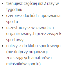 Jeżeli spełniasz co najmniej dwa z tych warunków, możesz rozszerzyć swoje ubezpieczenie NNW dla studentów online z Concordii o uprawianie sportu wyczynowo